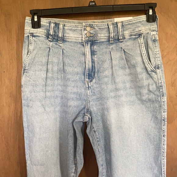 Sonoma jean pleated front relaxed high rise straight leg jean retro 12 16 18 - Picture 15 of 17